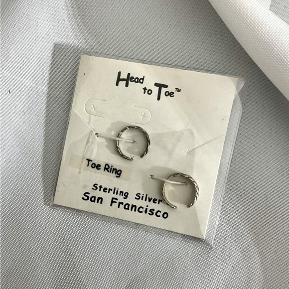 NWT Sterling Silver Head to Toe Adjustable Rings. Braided Style Artisan Made USA - Picture 1 of 2